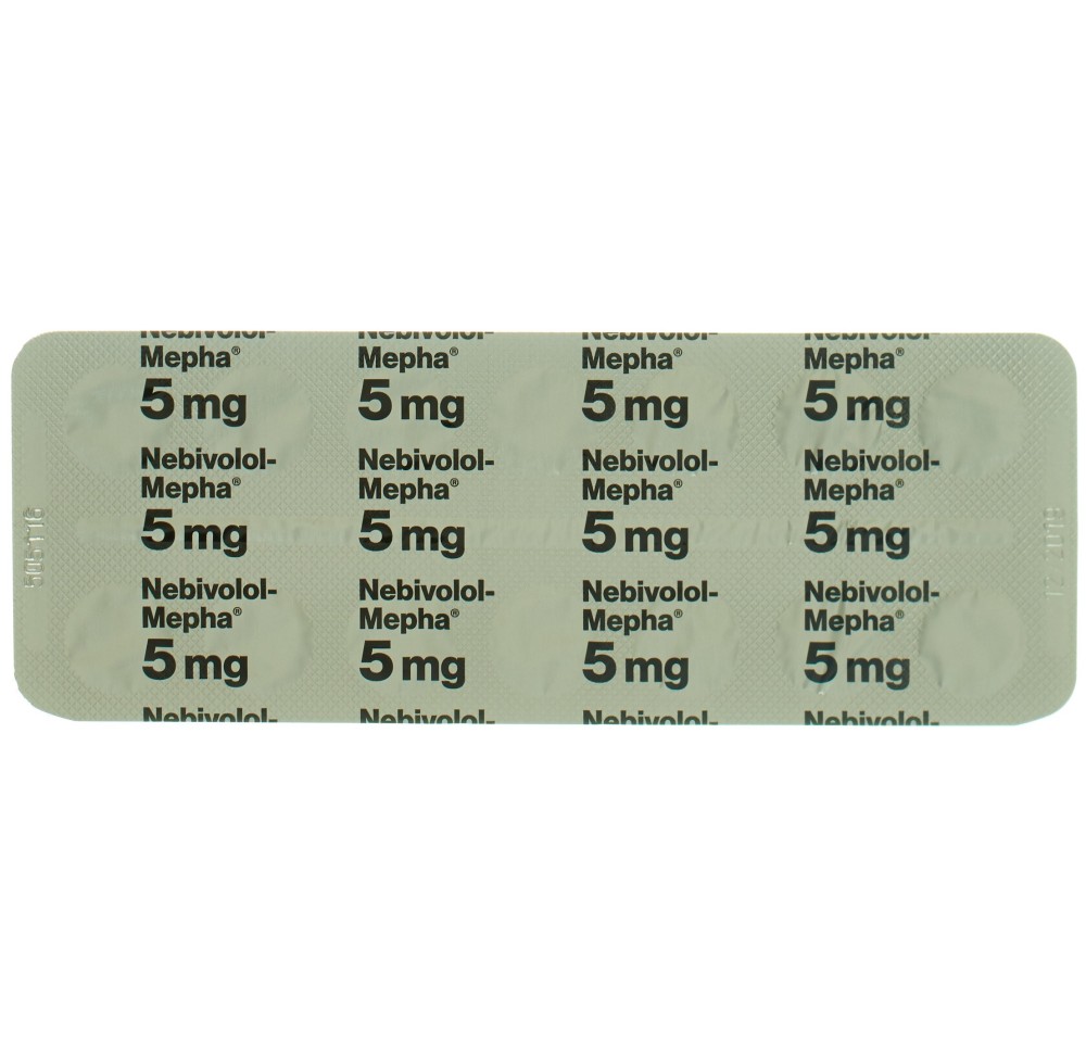 NEBIVOLOL Mepha cpr 5 mg 98 pce NEBIVOLOL Mepha cpr 5 mg 98 pce