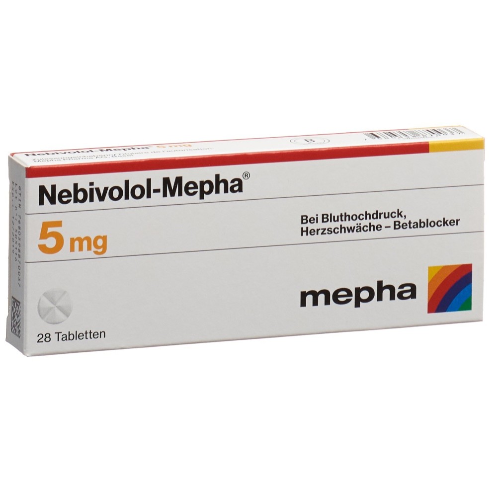 NEBIVOLOL Mepha cpr 5 mg 28 pce NEBIVOLOL Mepha cpr 5 mg 28 pce