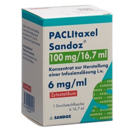 PACLITAXEL Sandoz 100 mg/16.7ml flac 16.7 ml
