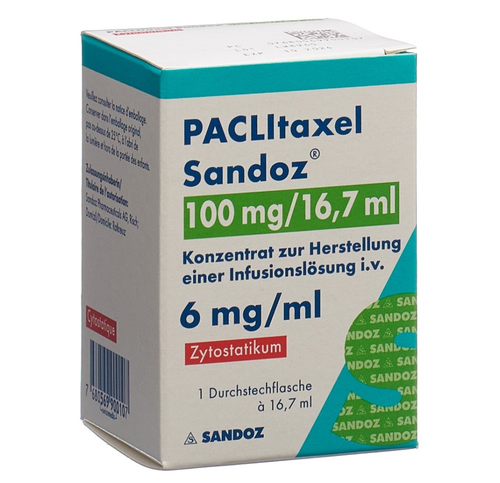 PACLITAXEL Sandoz 100 mg/16.7ml flac 16.7 ml PACLITAXEL Sandoz 100 mg/16.7ml flac 16.7 ml