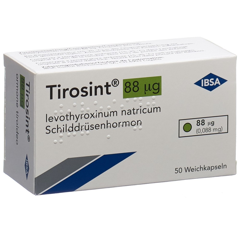 TIROSINT caps moll 88 mcg 50 pce TIROSINT caps moll 88 mcg 50 pce
