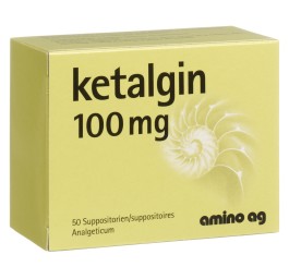 KETALGINE supp 100 mg 50 pce