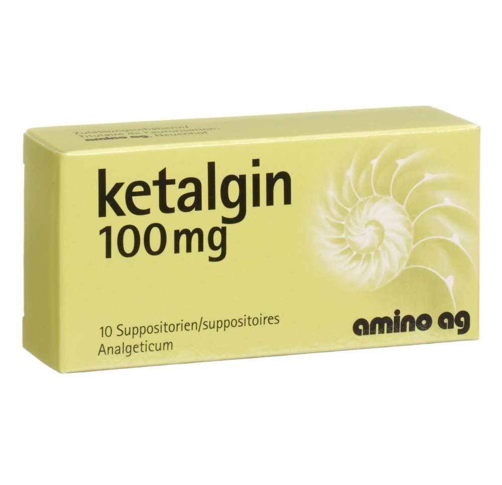 KETALGINE supp 100 mg 10 pce KETALGINE supp 100 mg 10 pce
