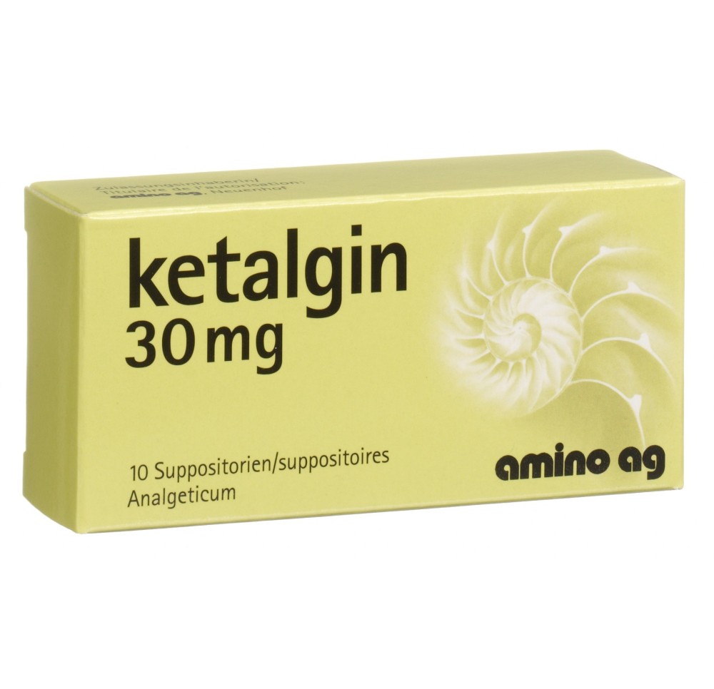 KETALGINE supp 30 mg 10 pce KETALGINE supp 30 mg 10 pce