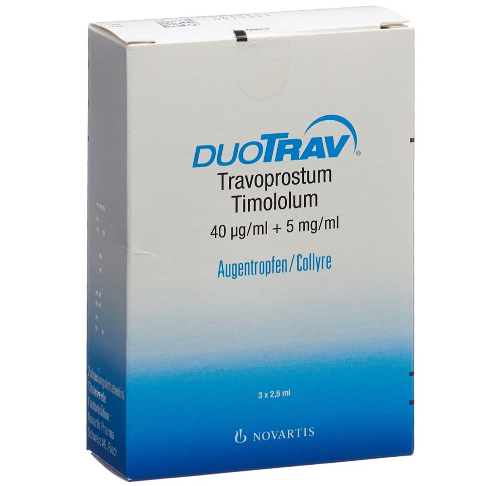 DUOTRAV gtt opht 3 fl 2.5 ml