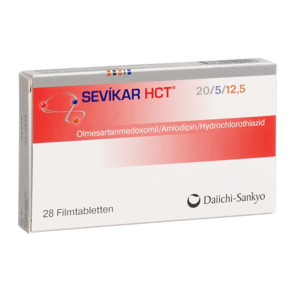 SEVIKAR HCT cpr pell 20/5/12.5 mg 28 pce SEVIKAR HCT cpr pell 20/5/12.5 mg 28 pce