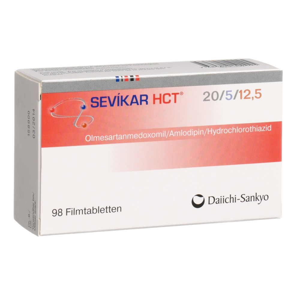 SEVIKAR HCT cpr pell 20/5/12.5 mg 98 pce