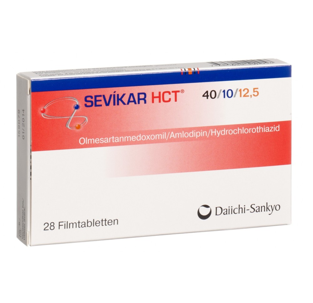 SEVIKAR HCT cpr pell 40/10/12.5 mg 28 pce SEVIKAR HCT cpr pell 40/10/12.5 mg 28 pce