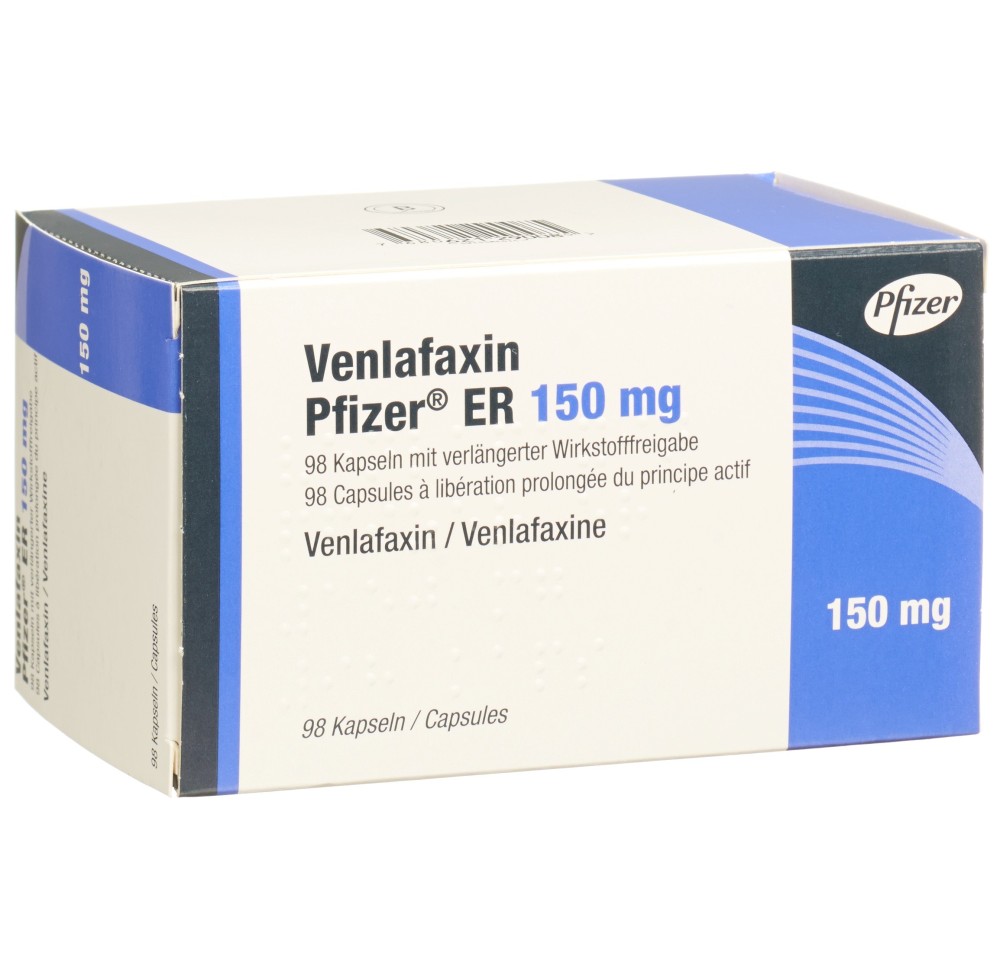 VENLAFAXIN Pfizer ER caps ret 150 mg 98 pce VENLAFAXIN Pfizer ER caps ret 150 mg 98 pce