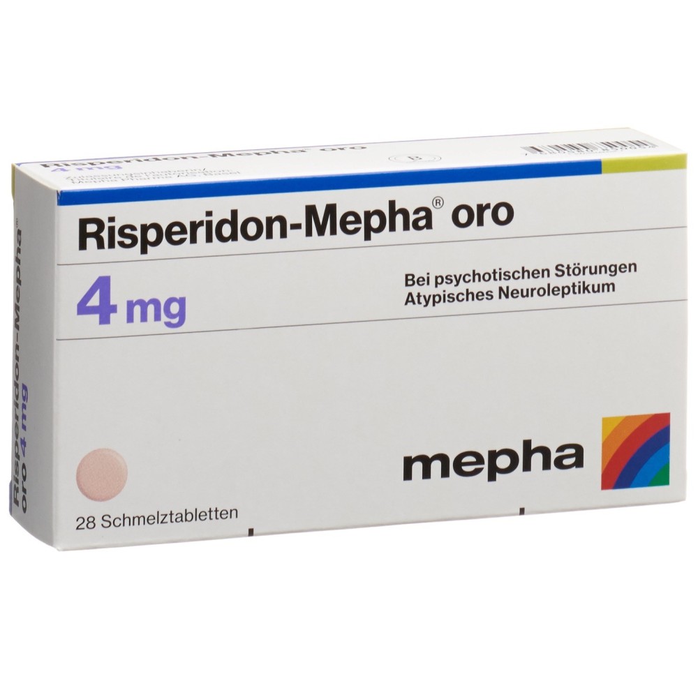 RISPERIDON Mepha oro cpr orodisp 4 mg 28 pce RISPERIDON Mepha oro cpr orodisp 4 mg 28 pce