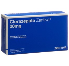 CLORAZEPATE Zentiva cpr pell 20 mg 50 pce