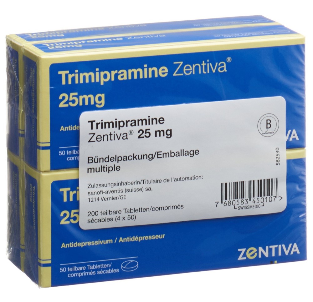 TRIMIPRAMINE Zentiva cpr 25 mg 200 pce TRIMIPRAMINE Zentiva cpr 25 mg 200 pce