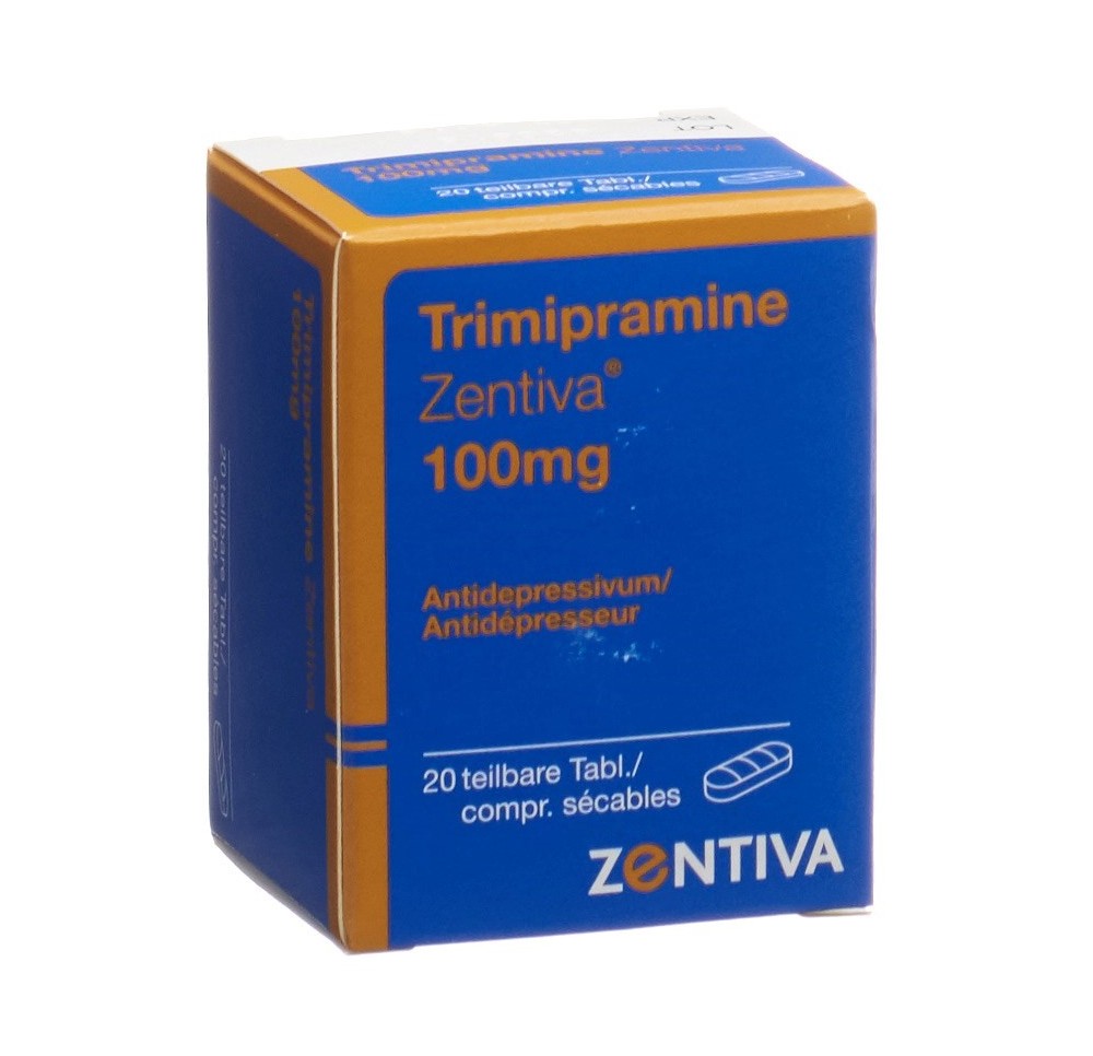 TRIMIPRAMINE Zentiva cpr 100 mg bte 20 pce TRIMIPRAMINE Zentiva cpr 100 mg bte 20 pce