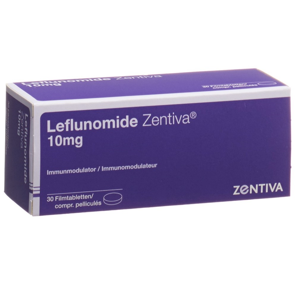 LEFLUNOMIDE Zentiva cpr pell 10 mg bte 30 pce LEFLUNOMIDE Zentiva cpr pell 10 mg bte 30 pce