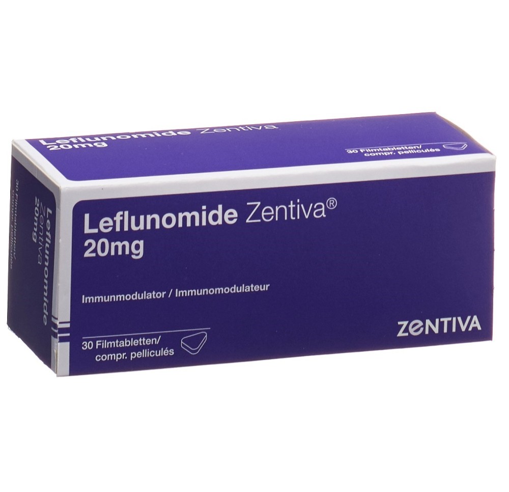 LEFLUNOMIDE Zentiva cpr pell 20 mg bte 30 pce LEFLUNOMIDE Zentiva cpr pell 20 mg bte 30 pce