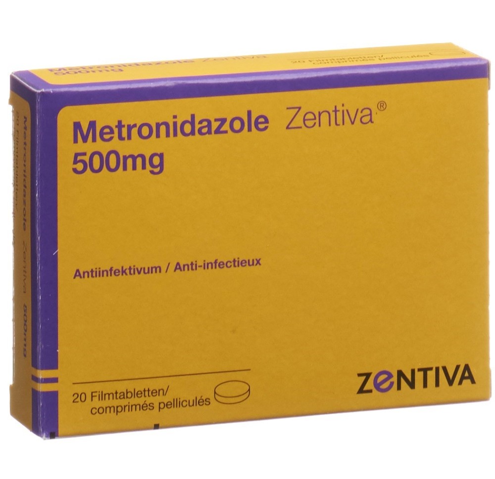 METRONIDAZOLE Zentiva cpr pell 500 mg 20 pce METRONIDAZOLE Zentiva cpr pell 500 mg 20 pce