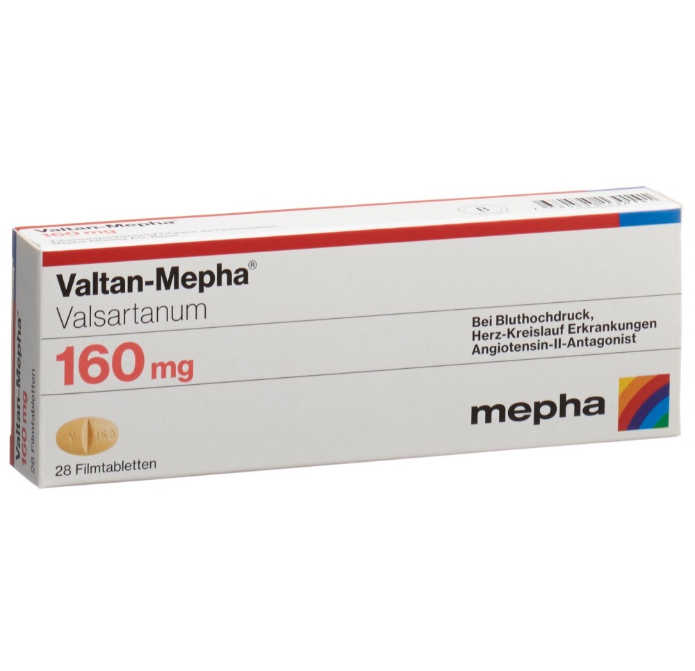 VALTAN Mepha cpr pell 160 mg 28 pce VALTAN Mepha cpr pell 160 mg 28 pce