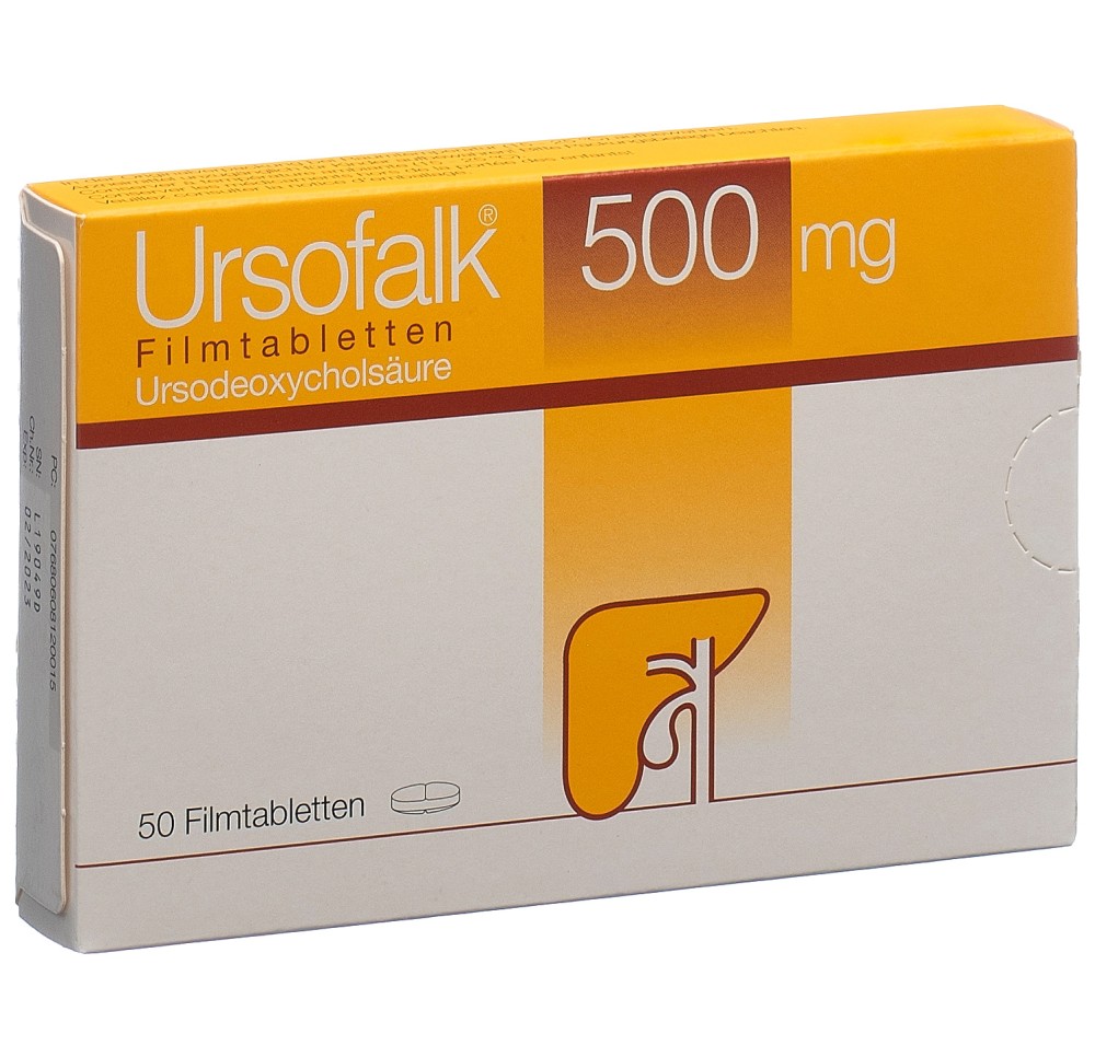 URSOFALK cpr pell 500 mg 50 pce URSOFALK cpr pell 500 mg 50 pce