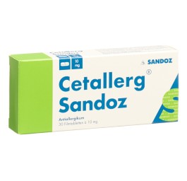 CETALLERG Sandoz cpr pell 10 mg 30 pce