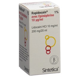 RAPIDOCAIN 10 mg/ml + Epin 10 mcg/ml vial 20 ml