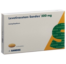 LEVETIRACETAM Sandoz cpr pell 500 mg 20 pce