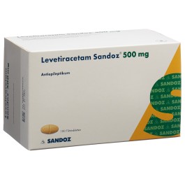 LEVETIRACETAM Sandoz cpr pell 500 mg 100 pce