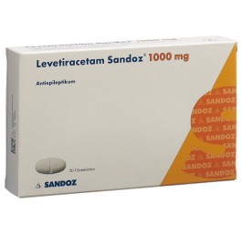 LEVETIRACETAM Sandoz cpr pell 1000 mg 30 pce