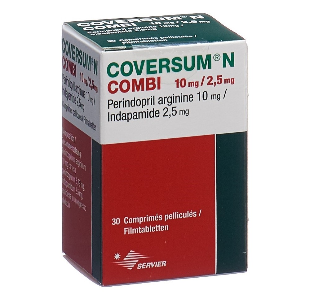COVERSUM N Combi cpr pell 10/2.5 mg bte 30 pce COVERSUM N Combi cpr pell 10/2.5 mg bte 30 pce