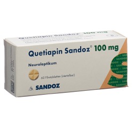 QUETIAPINE Sandoz cpr pell 100 mg 60 pce