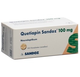 QUETIAPINE Sandoz cpr pell 100 mg 100 pce