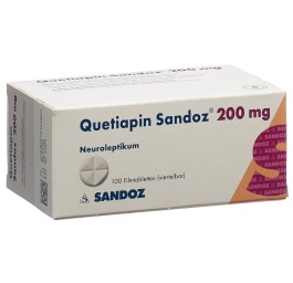 QUETIAPINE Sandoz cpr pell 200 mg 100 pce