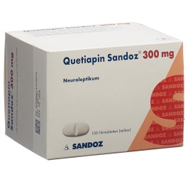 QUETIAPINE Sandoz cpr pell 300 mg 100 pce
