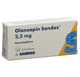 OLANZAPINE Sandoz cpr pell 2.5 mg 28 pce