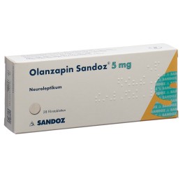OLANZAPINE Sandoz cpr pell 5 mg 28 pce