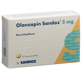 OLANZAPINE Sandoz cpr orodisp 5 mg 28 pce