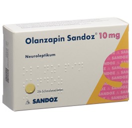 OLANZAPINE Sandoz cpr orodisp 10 mg 28 pce