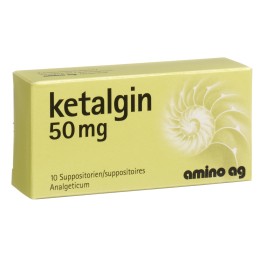 KETALGINE supp 50 mg 10 pce