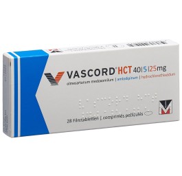 VASCORD HCT cpr pell 40/5/25 mg 28 pce