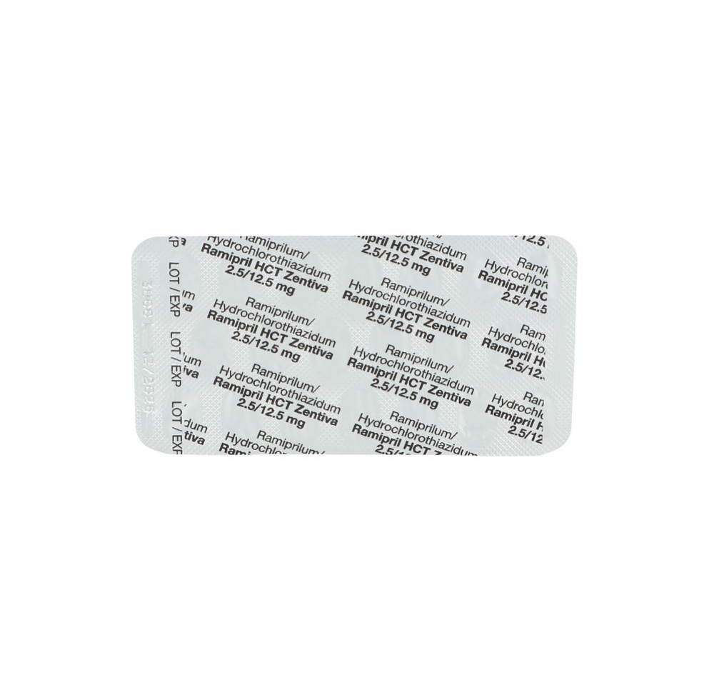 RAMIPRIL HCT Zentiva cpr 2.5/12.5 mg 20 pce RAMIPRIL HCT Zentiva cpr 2.5/12.5 mg 20 pce