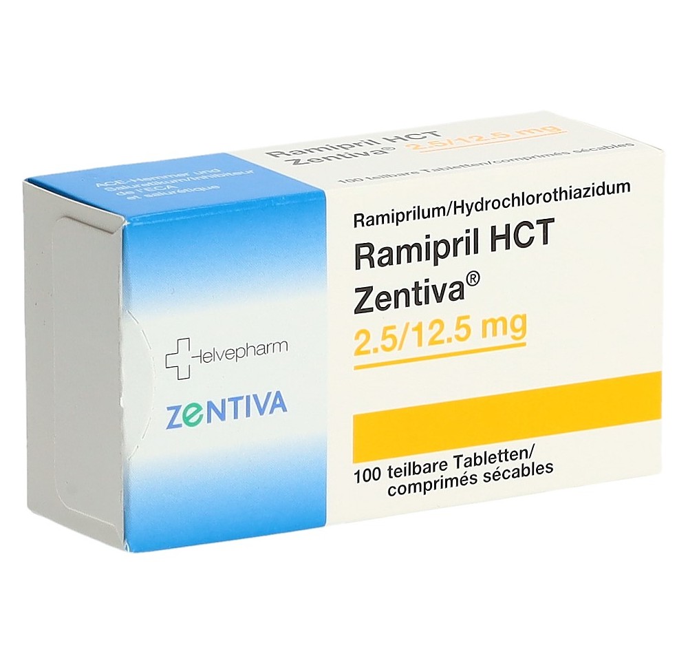 RAMIPRIL HCT Zentiva cpr 2.5/12.5 mg 100 pce RAMIPRIL HCT Zentiva cpr 2.5/12.5 mg 100 pce