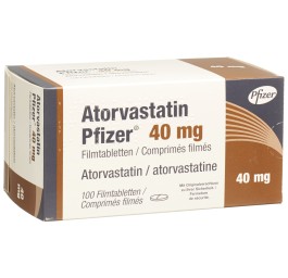 ATORVASTATIN Pfizer cpr pell 40 mg 100 pce