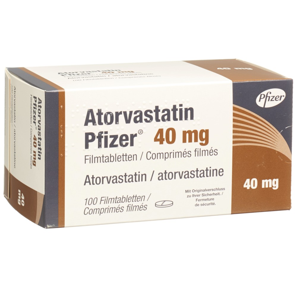 ATORVASTATIN Pfizer cpr pell 40 mg 100 pce ATORVASTATIN Pfizer cpr pell 40 mg 100 pce
