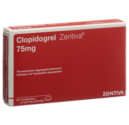 CLOPIDOGREL Zentiva cpr pell 75 mg 84 pce