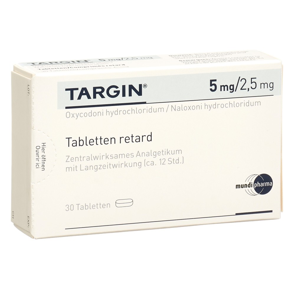 TARGIN cpr ret 5 mg/2.5 mg 30 pce