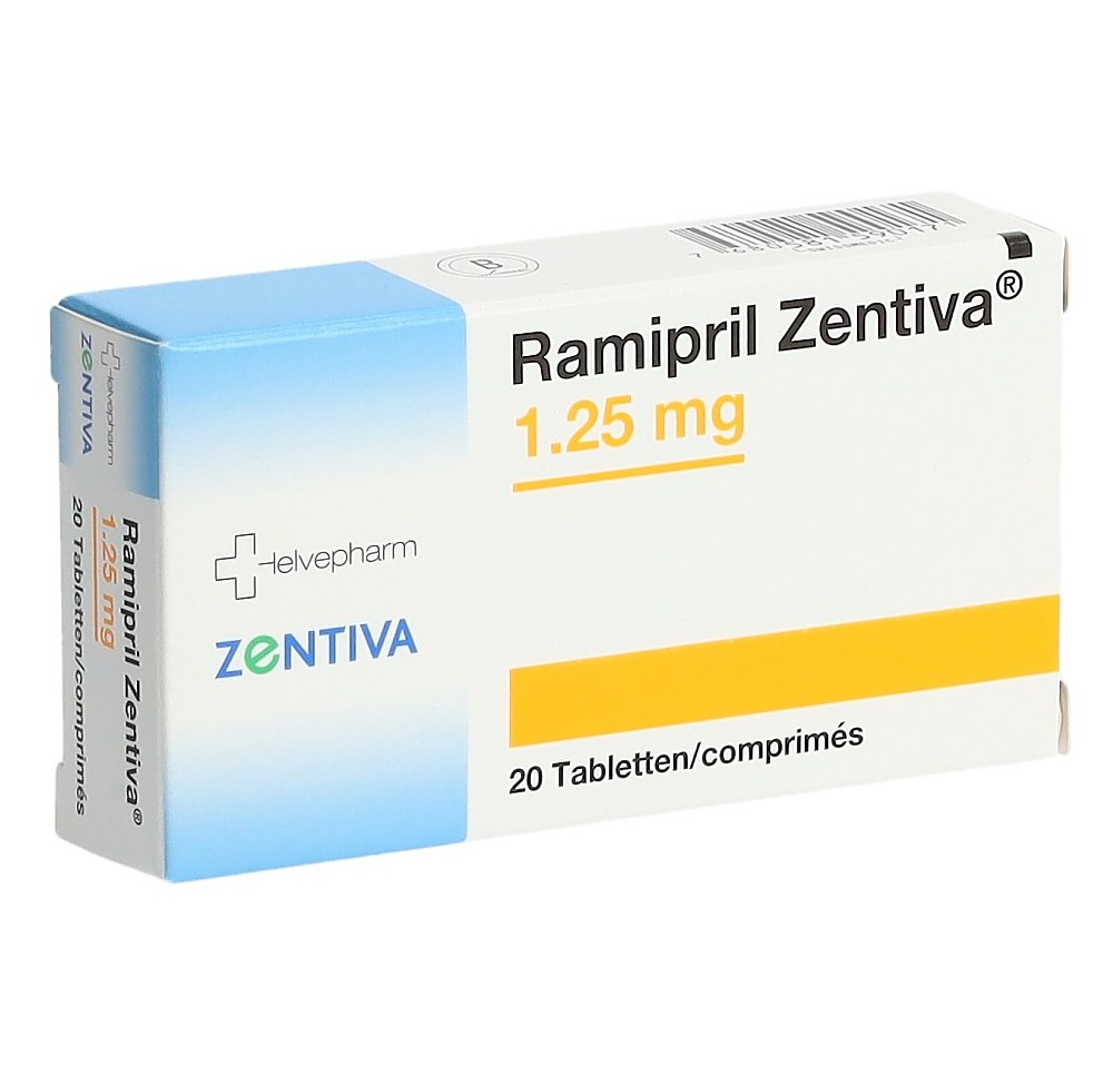 RAMIPRIL Zentiva cpr 1.25 mg 20 pce RAMIPRIL Zentiva cpr 1.25 mg 20 pce