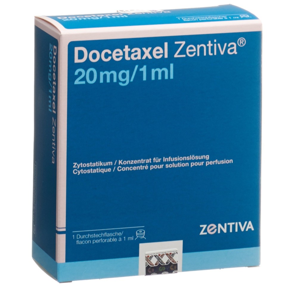 DOCETAXEL Zentiva conc perf 20 mg/1ml flac DOCETAXEL Zentiva conc perf 20 mg/1ml flac