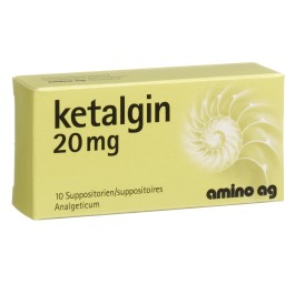 KETALGINE supp 20 mg 10 pce