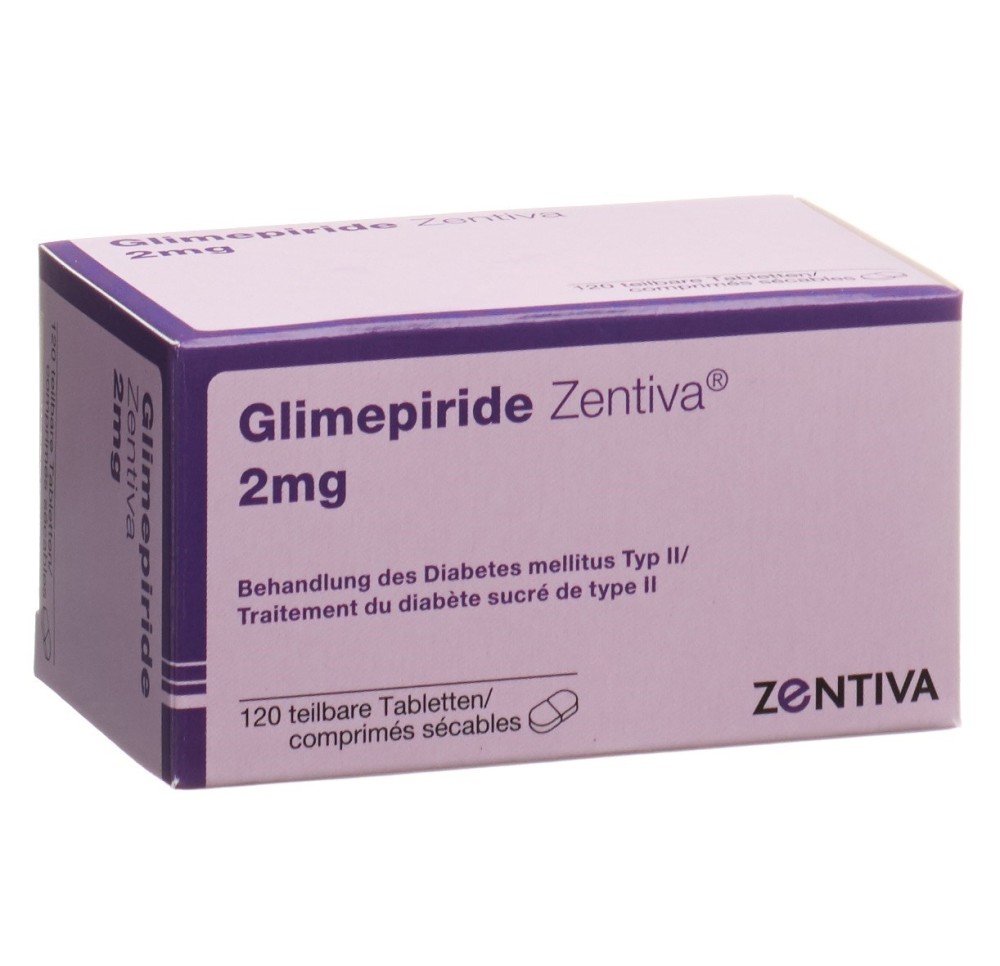 GLIMEPIRIDE Zentiva cpr 2 mg 120 pce GLIMEPIRIDE Zentiva cpr 2 mg 120 pce