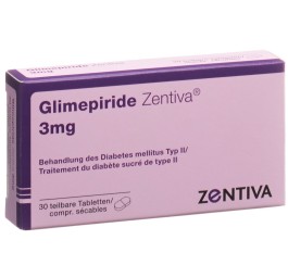 GLIMEPIRIDE Zentiva cpr 3 mg 30 pce