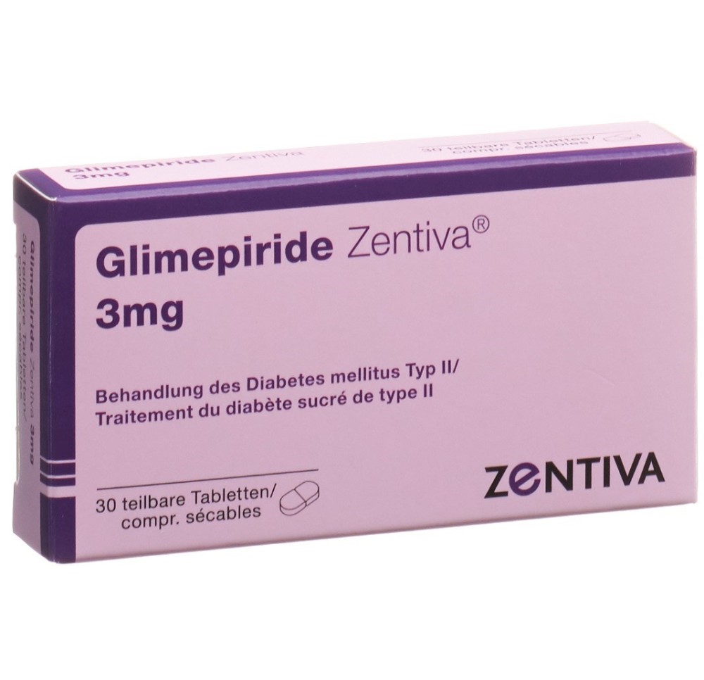 GLIMEPIRIDE Zentiva cpr 3 mg 30 pce